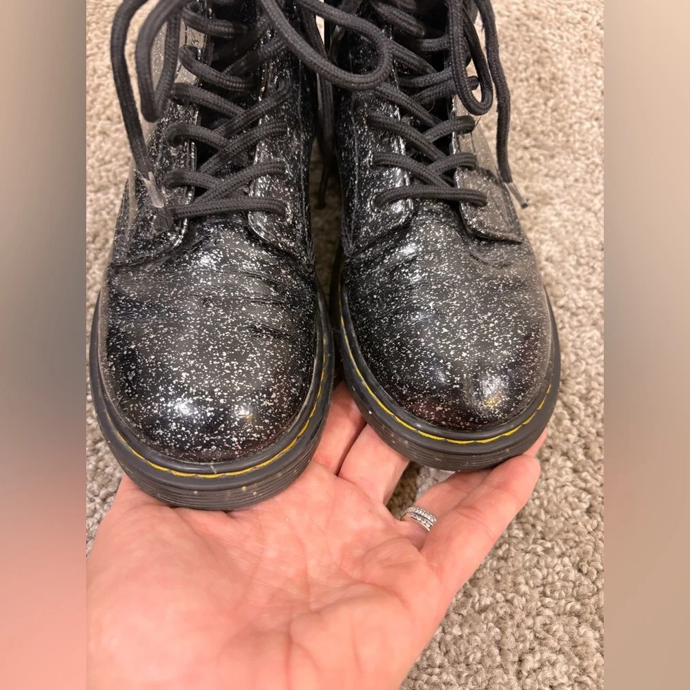 Dr. Martens Girls' 1460 J Glitter Boots size 3‎ Cosmic Glitter